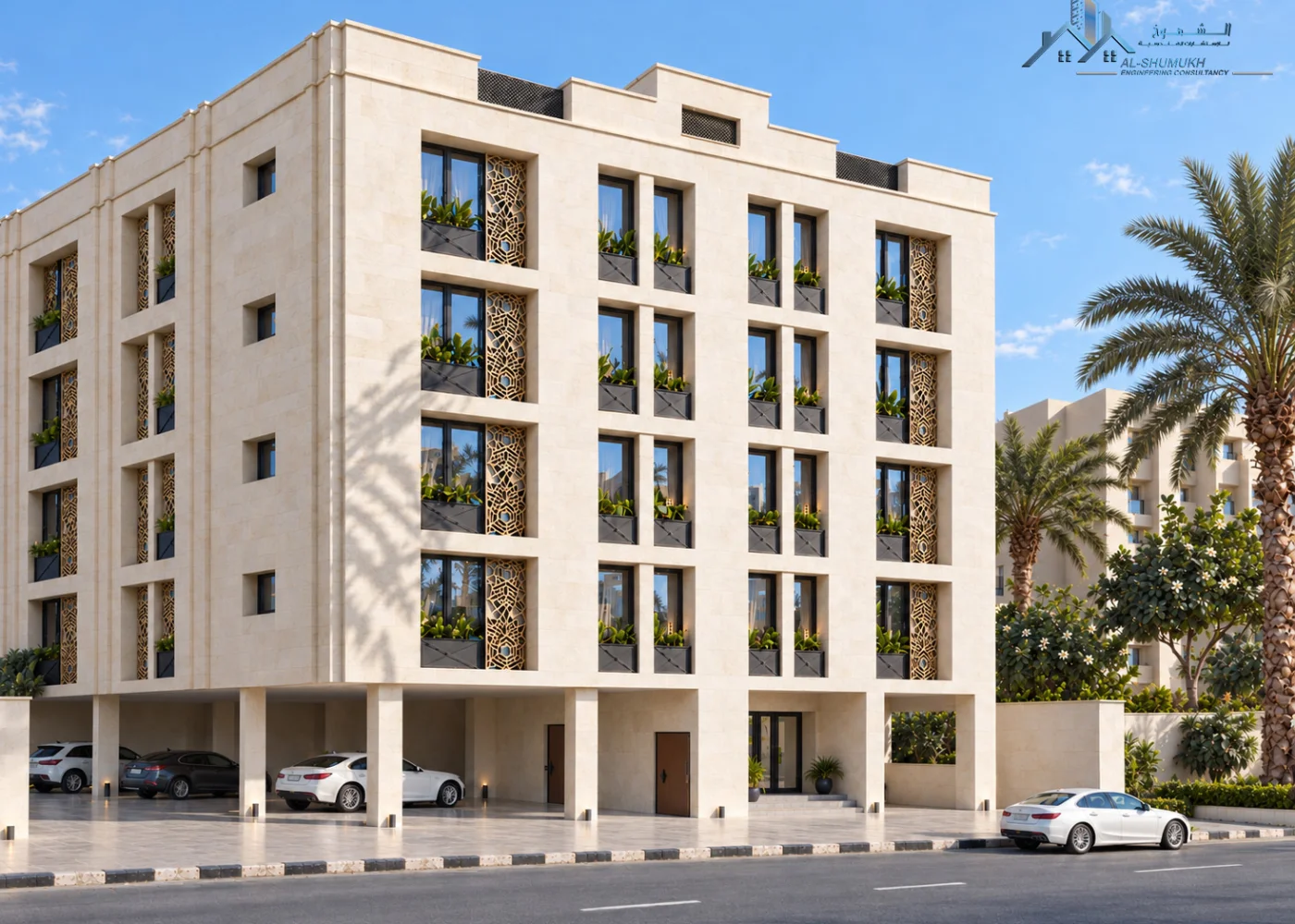 مبنى سكني متعدد الطوابق